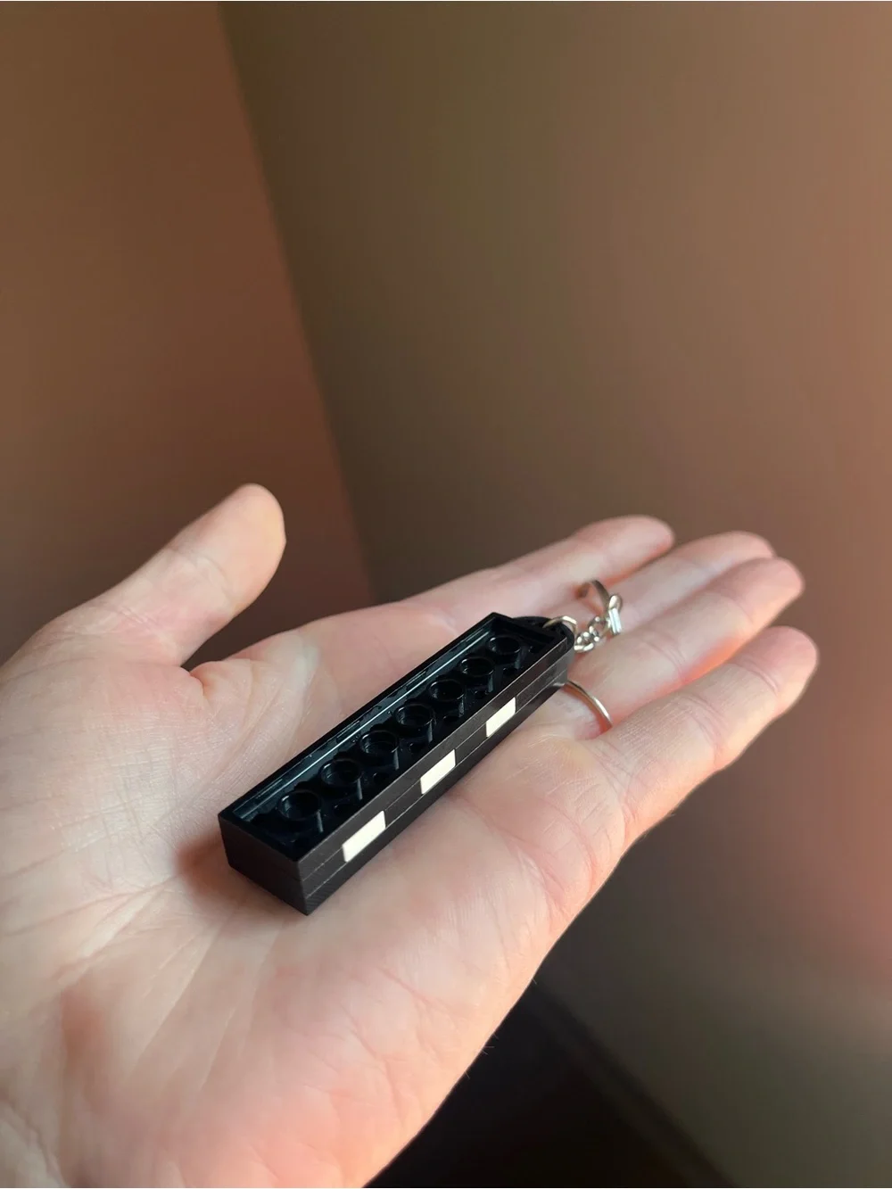Lego keychain featuring